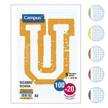 recambio 120h campus colores vivos recambio 120h campus colores vivos