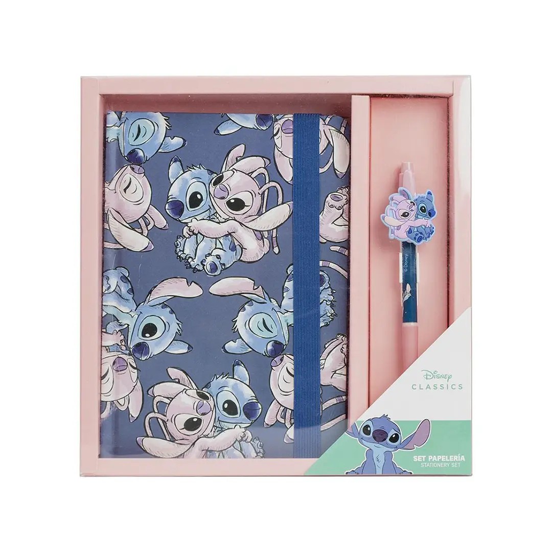 set diario stitch set diario stitch