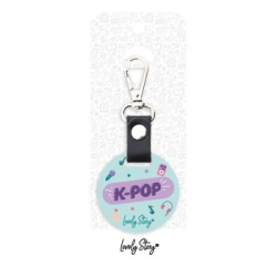 llavero k pop rosa pastel