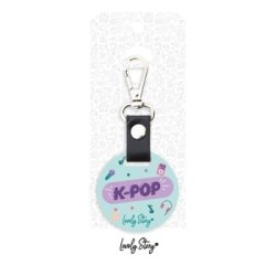 llavero k pop rosa pastel