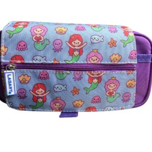 estuche triple sirenas morado